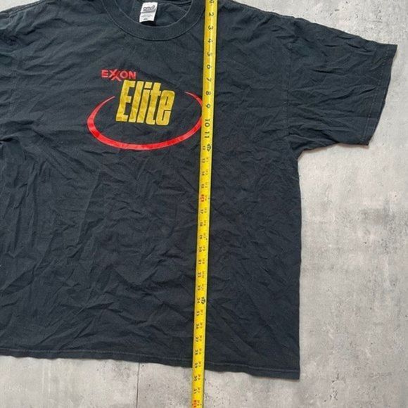 Vintage Exxon Elite Black Tshirt Anvil Tag American Oil Company Size XXL - Picture 4 of 5